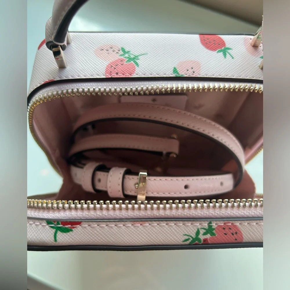 Kate Spade Strawberry Pink Small Crossbody - Picture 9 of 15